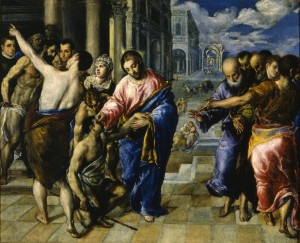 Christ healing the blind